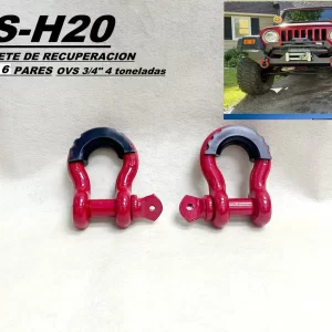 Grilletes 3/4" 4 Toneladas Par - Valencia Shop | Accesorios Overland/4x4 - Repuestos a pedido | Coquimbo - La Serena | Envíos a Todo Chile