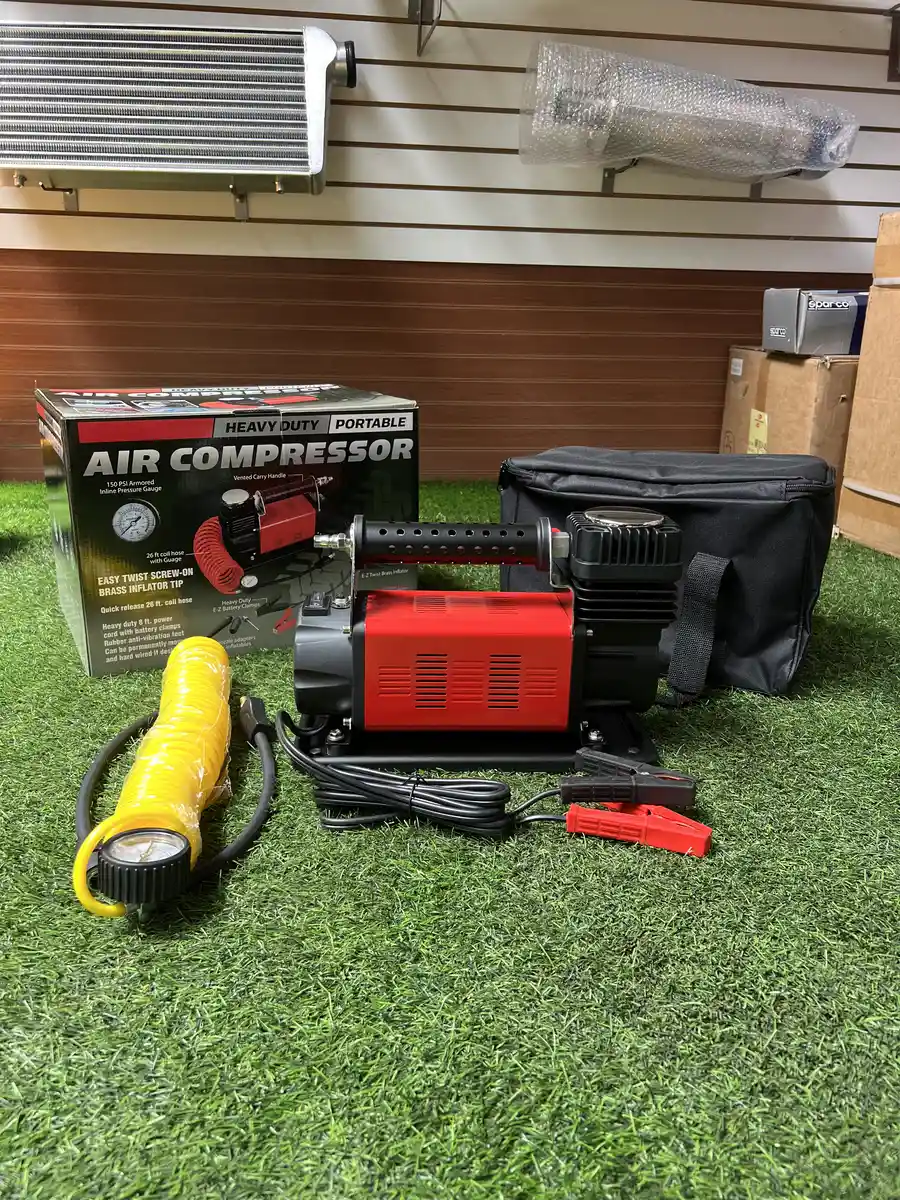 Compresor 160 LPM Heavy Duty - Vista 3 - Valencia Shop | Accesorios Overland/4x4 - Repuestos a pedido | Coquimbo - La Serena | Envíos a Todo Chile